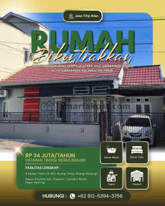 Dikontrakkan Rumah Puspita Bengkuring
