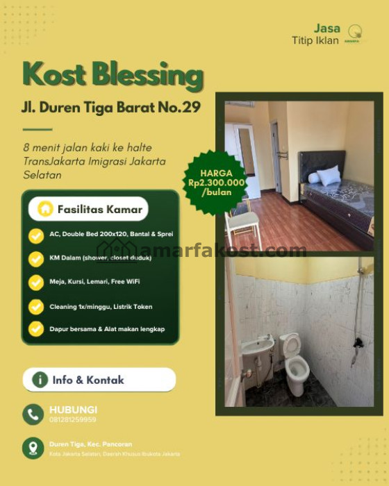 KOST BLESSING – JAKARTA SELATAN - foto 1