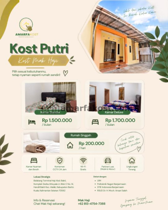 Kost Mak Haji (khusus putri)  Handil Bakti
