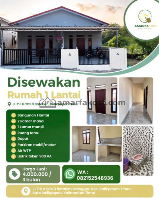 KONTRAKAN NYAMAN DI BATAKAN, BALIKPAPAN TIMUR!