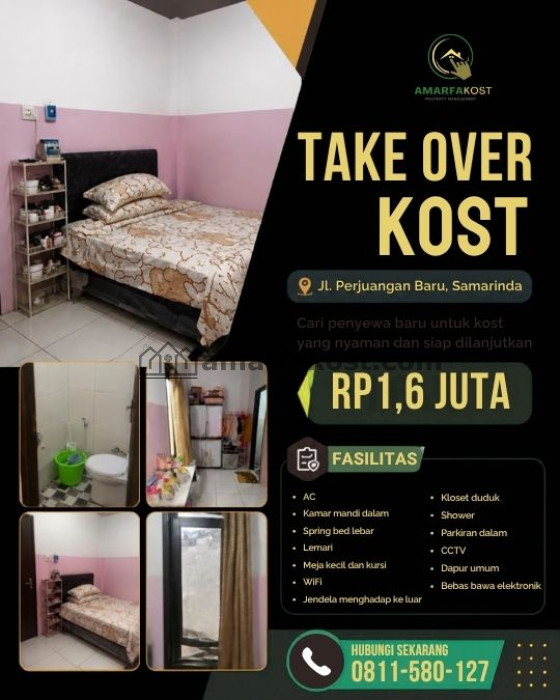 Take Over Kost  Perjuangan Baru, Samarinda