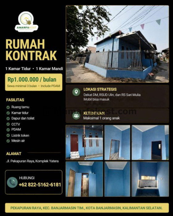 Rumah Kontrak Pekapuran Raya, Komplek Yatera
